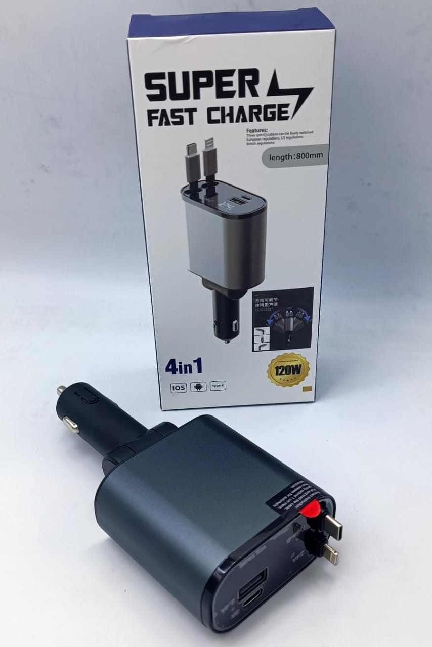 4 in 1 Retractable Charger - Auto Furnish
