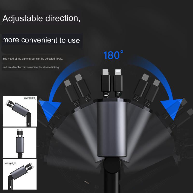 4 in 1 Retractable Charger - Auto Furnish