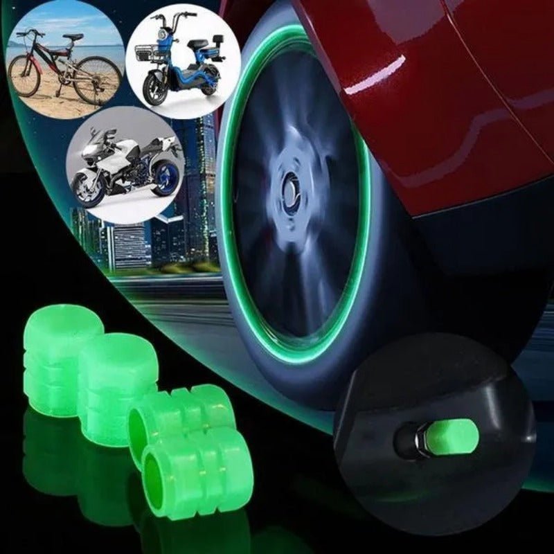 Car Luminous Tire Valve Cap(4 pcs set) - Auto Furnish