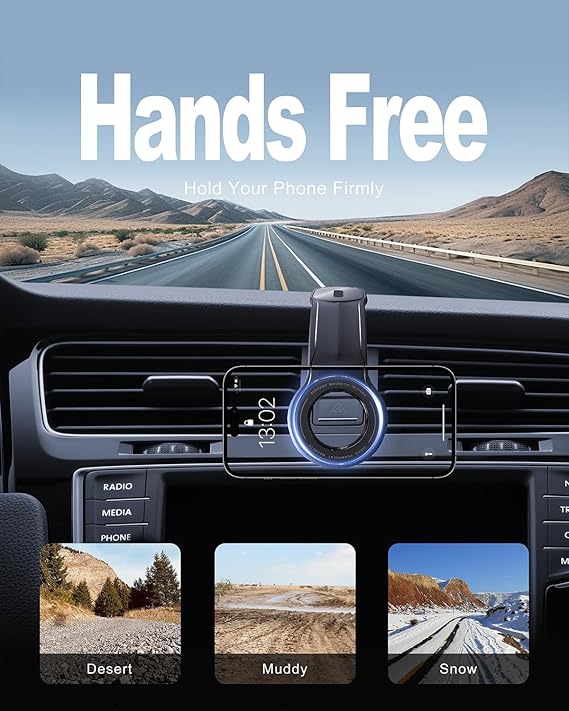 Detachable Magnetic Car Phone Mount - Auto Furnish