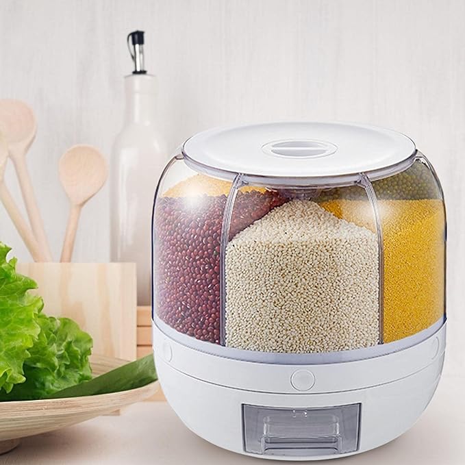 Rotating Food Storage Dispenser - Auto Furnish