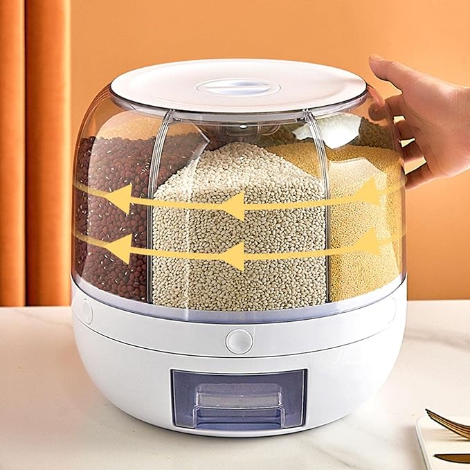 Rotating Food Storage Dispenser - Auto Furnish