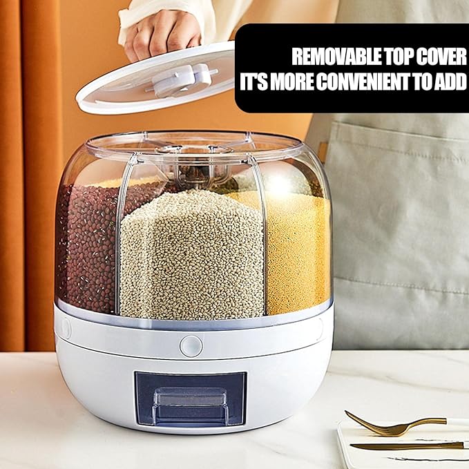 Rotating Food Storage Dispenser - Auto Furnish