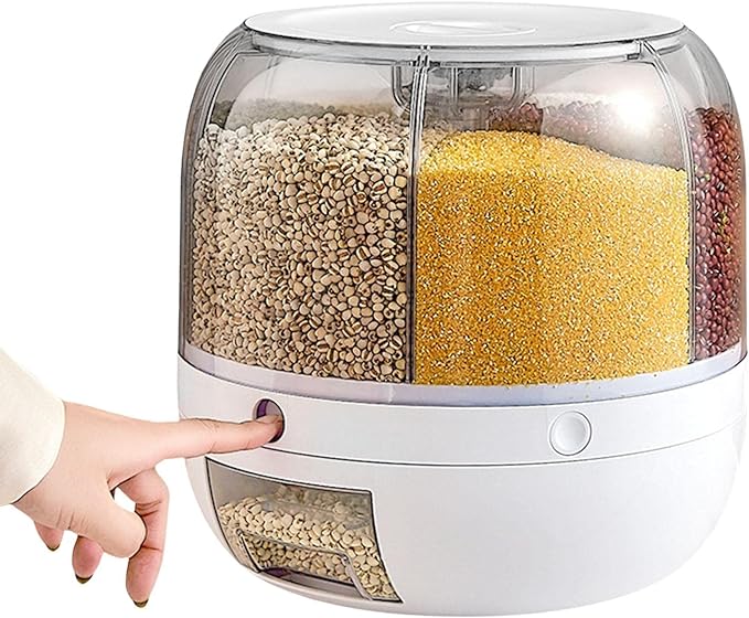 Rotating Food Storage Dispenser - Auto Furnish